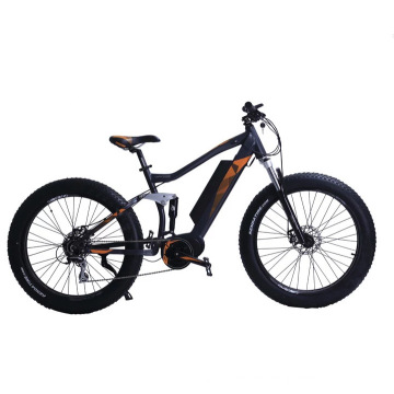 Bicicleta eléctrica Fat Tire con batería de litio de motor MID de 48V 500W Bafang